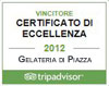 Certificato di eccellenza Tripadvisor